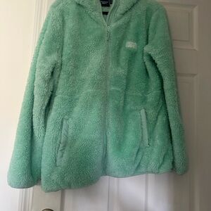Reebok Light Green Fleece Jacket XL